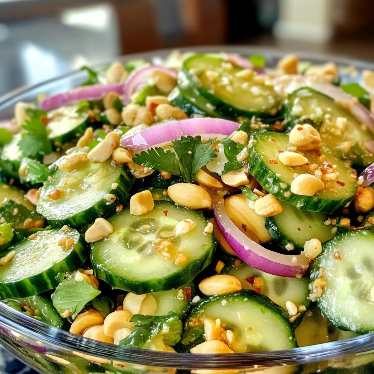 Thailändischer Gurkensalat – Erfrischend und Low Carb