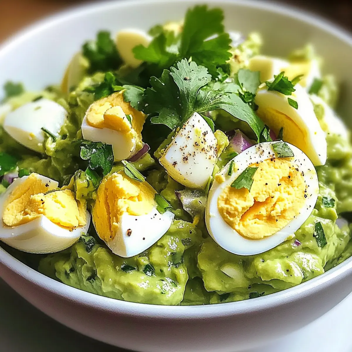 Avocado-Eiersalat Einfache und gesunde Mittagsoption