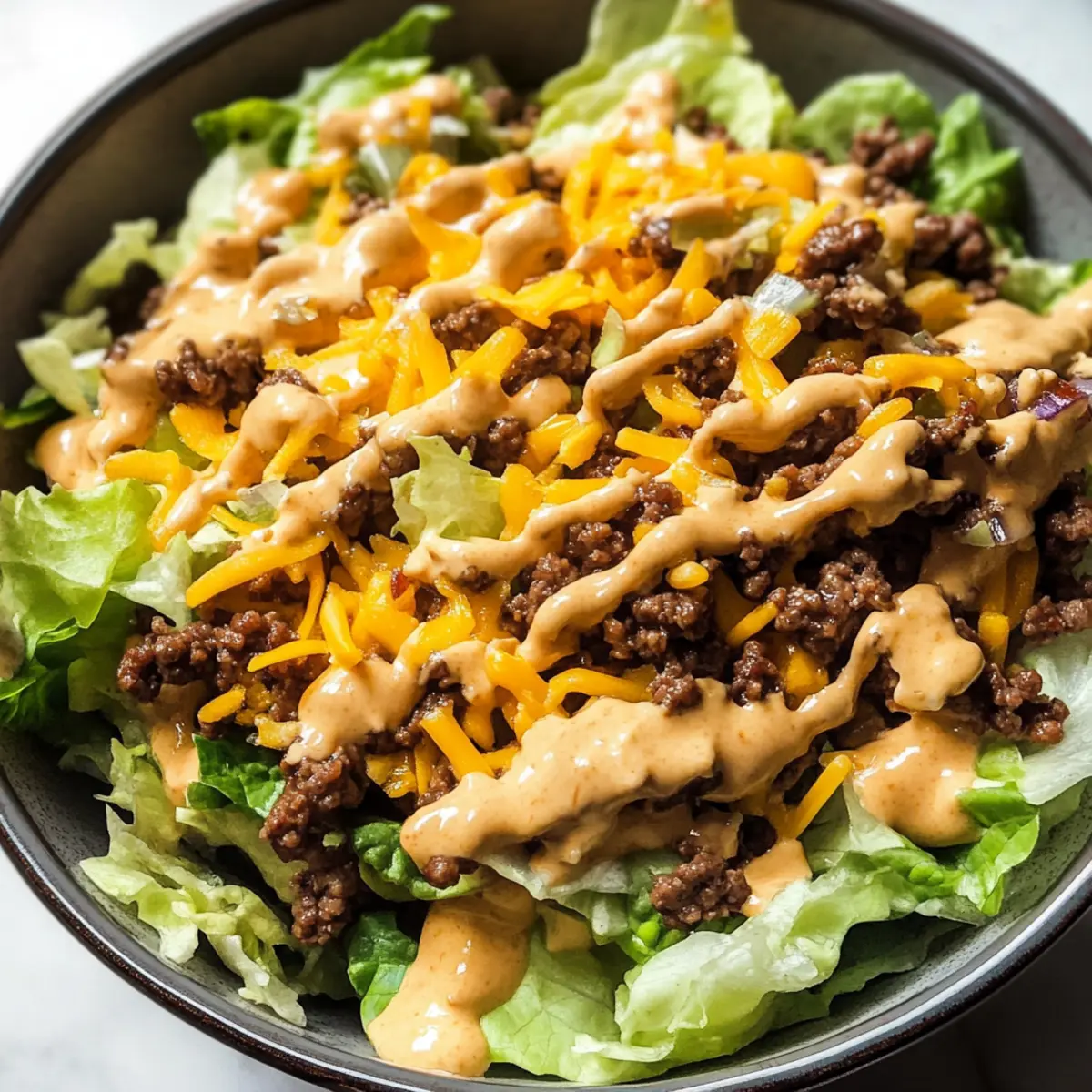 Big Mac Salat: Herzhaft, Low-Carb und Schnell