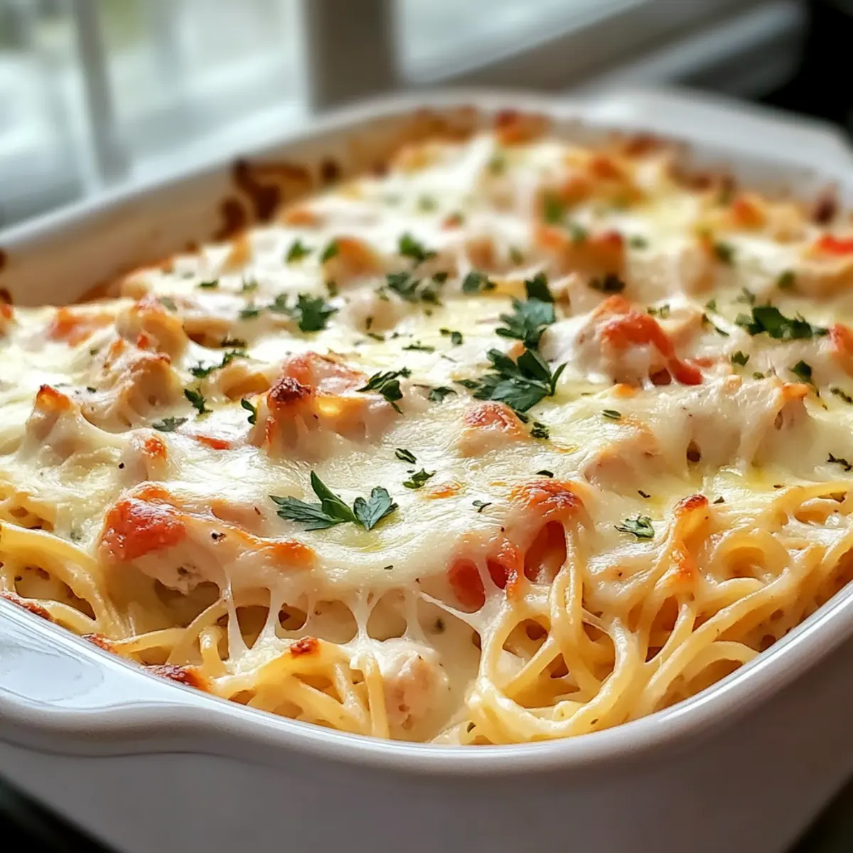 Frischkäse-Spaghetti-Auflauf für die ganze Familie