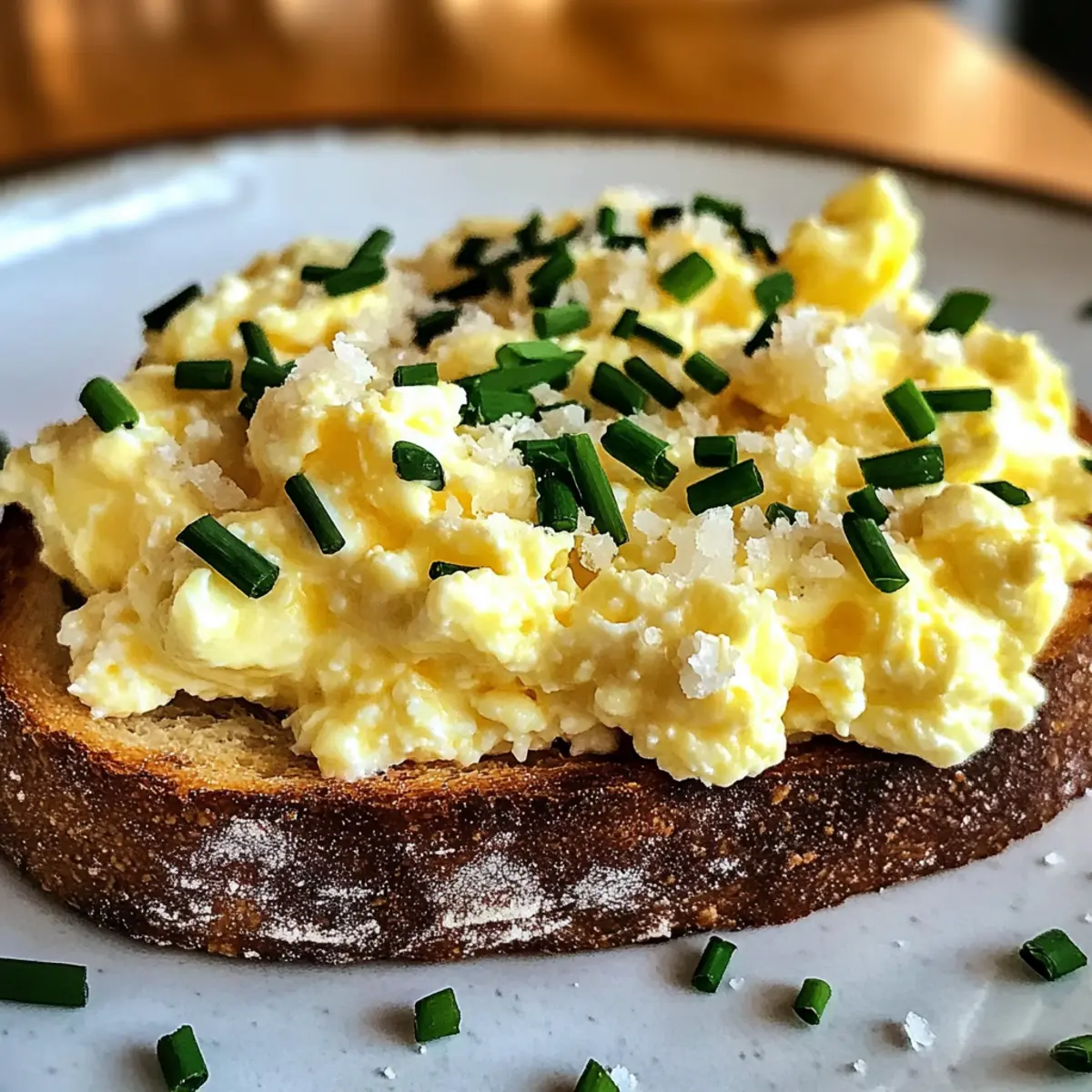 Cremiger Ei- und Ricotta-Toast für Frühstücksliebe