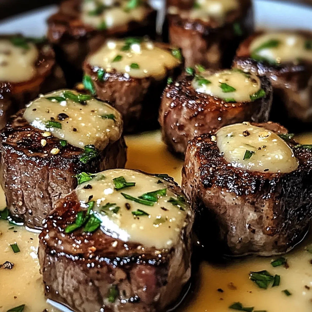 Knoblauchbutter Steakbissen – Saftiger Genuss in 25 Minuten