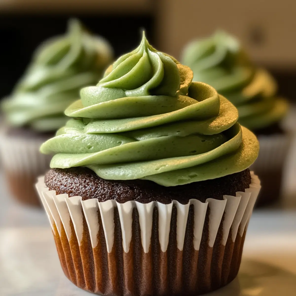 Grüne Samt Cupcakes für jeden Anlass genießen