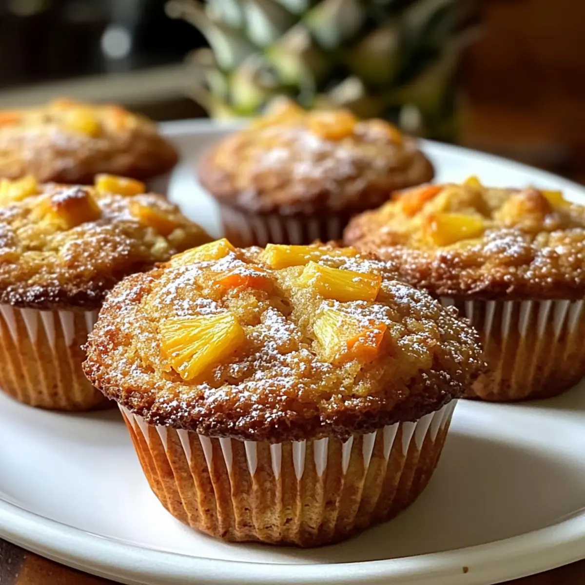 Hawaiianische Ananas-Möhren-Muffins für jeden Tag