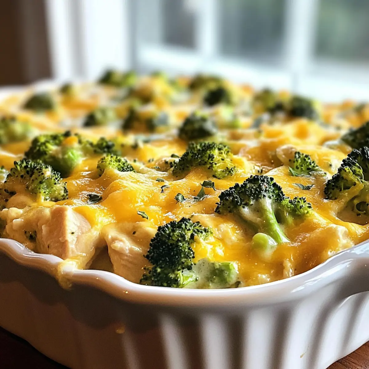 Keto Brokkoli Hähnchen Auflauf Einfach und Lecker