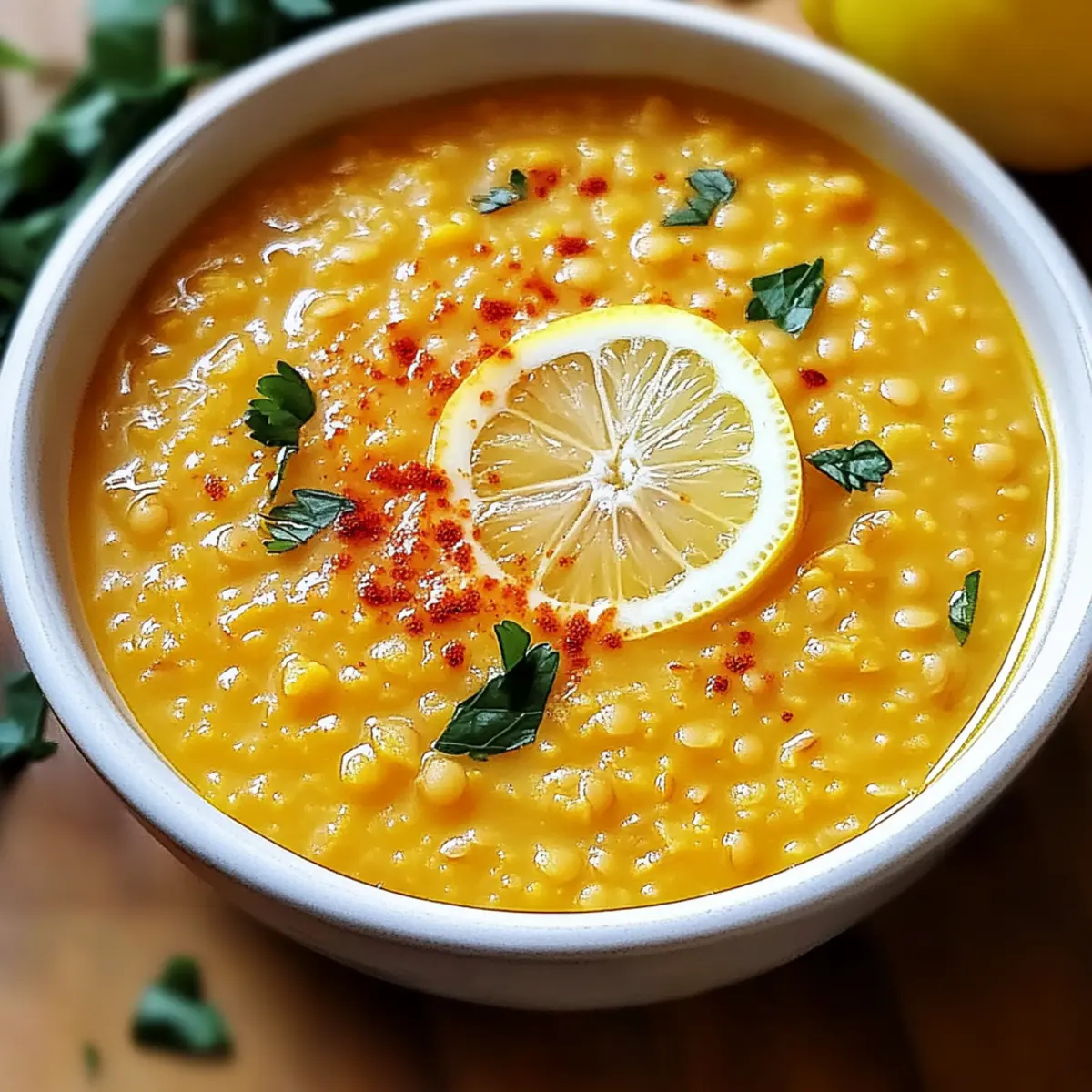 Libanesische Zitronenlinsensuppe für Herzige Abende