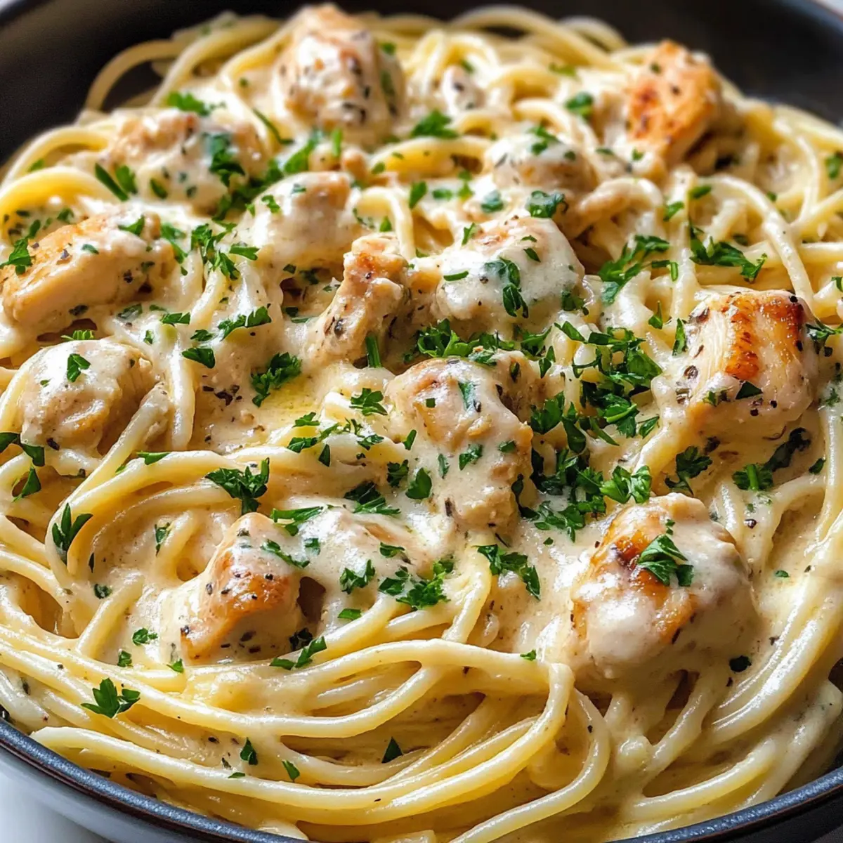 Monterey-Hähnchen-Spaghetti-Nudeln schnell zubereiten