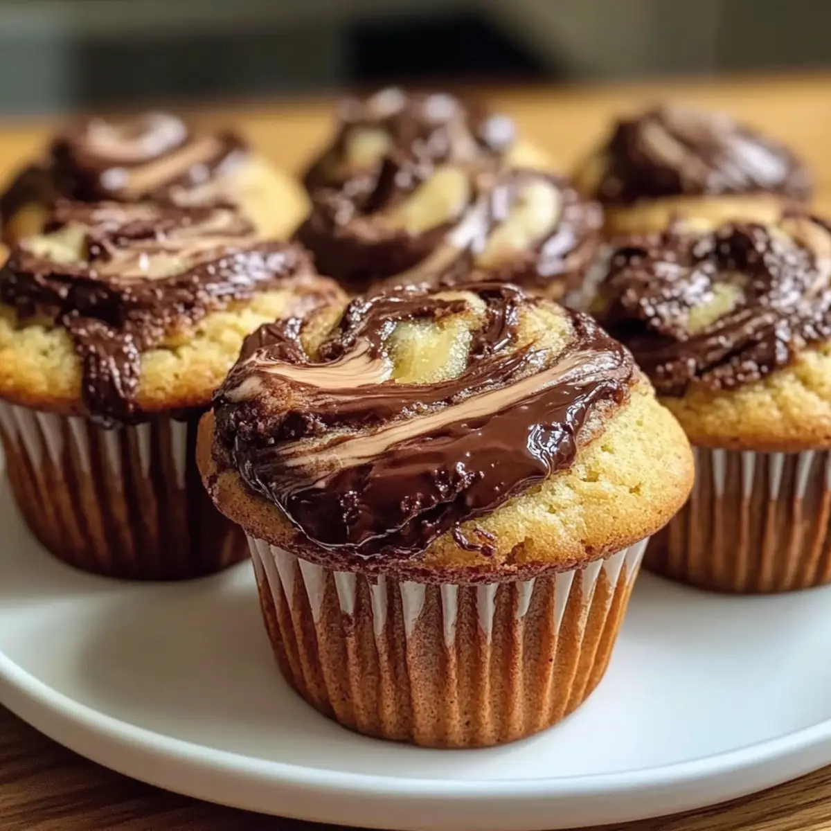 Nutella-Bananen-Schokoladen-Muffins für jeden Anlass