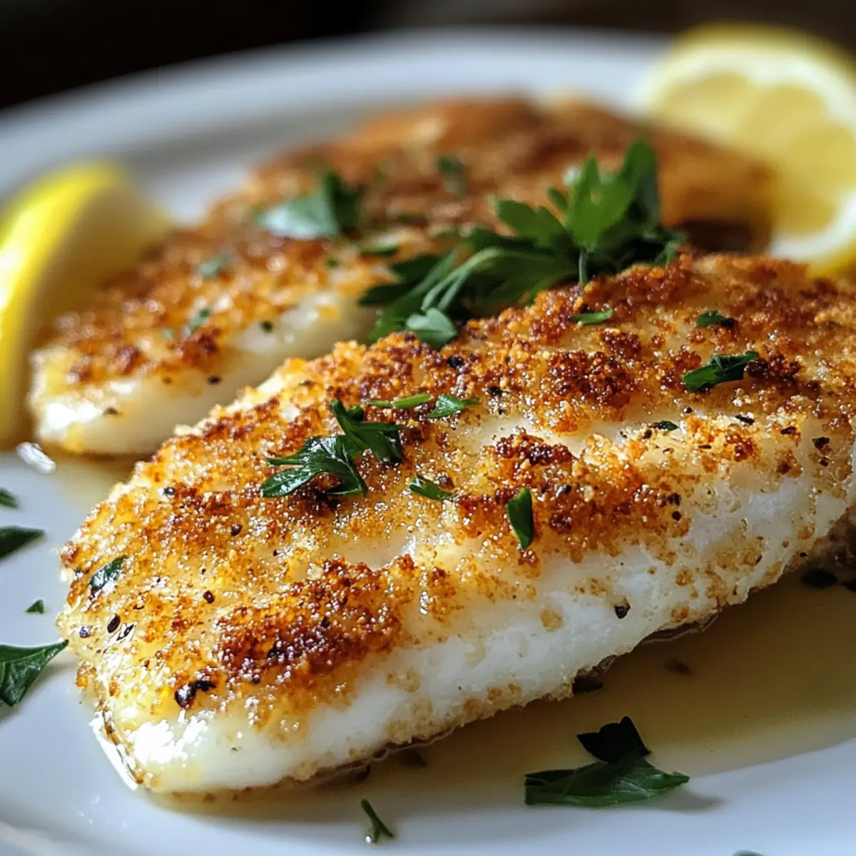 Parmesan-Krusten-Tilapia für schnelle Abende