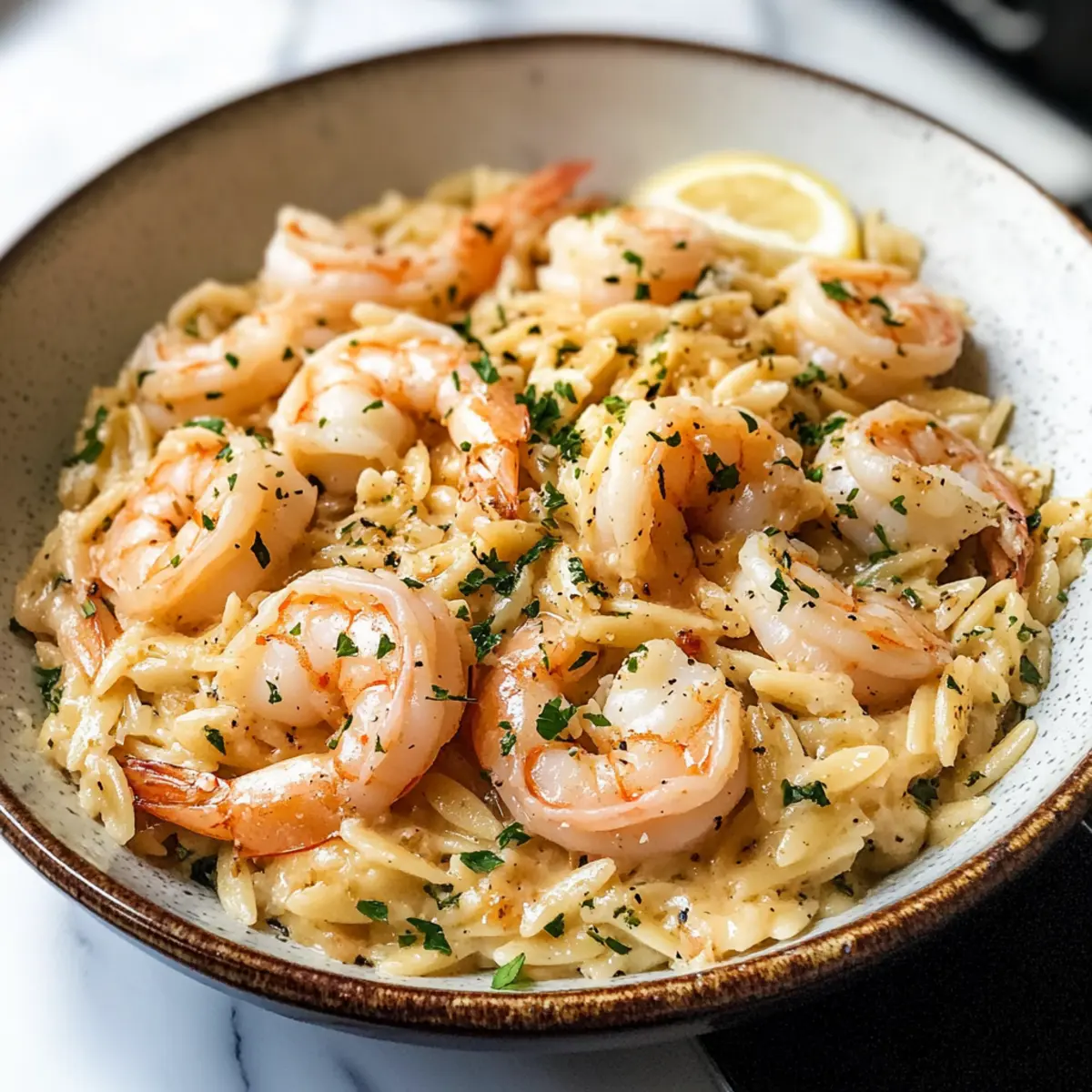 Garnelen Scampi Orzo in nur 30 Minuten