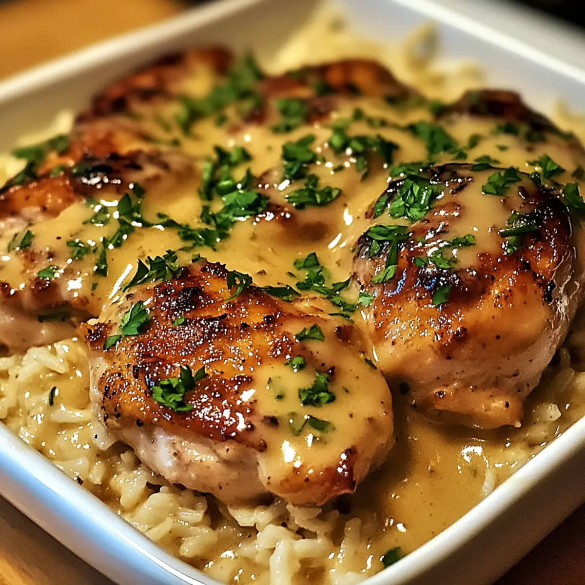 Überbackenes Hähnchen und Reis – Komfort pur!