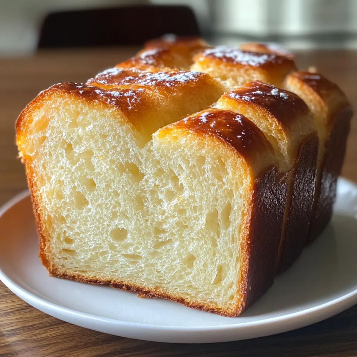 Süßes kondensierte Milchbrot für süße Frühstücksmomente