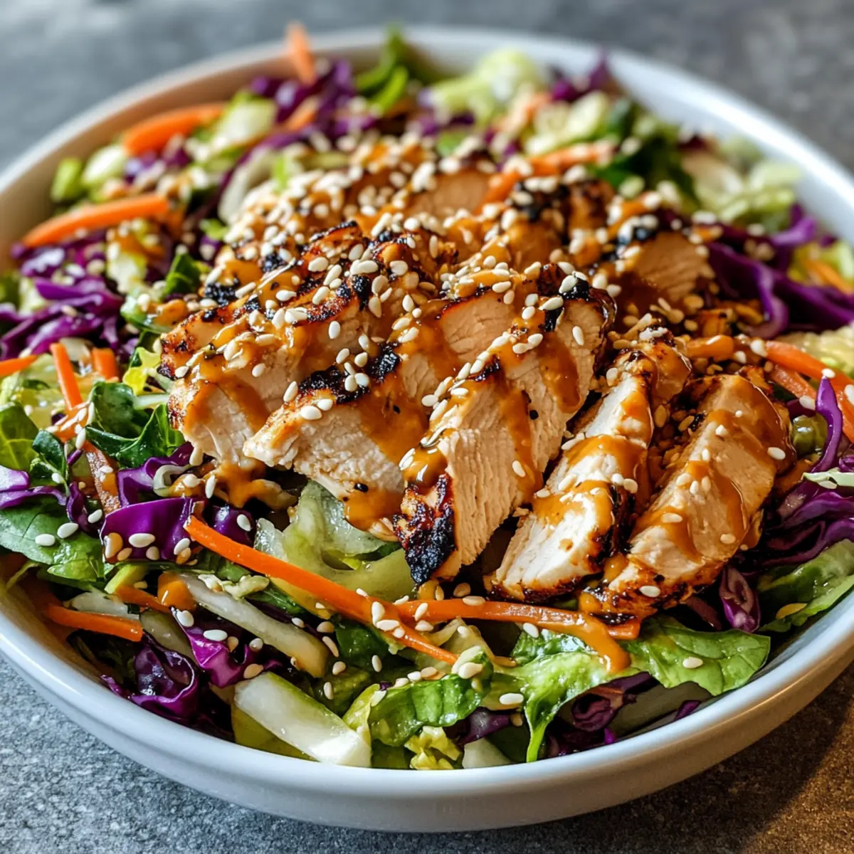 Asiatischer Sesam-Hühnchen-Salat für gesunde Genussmomente