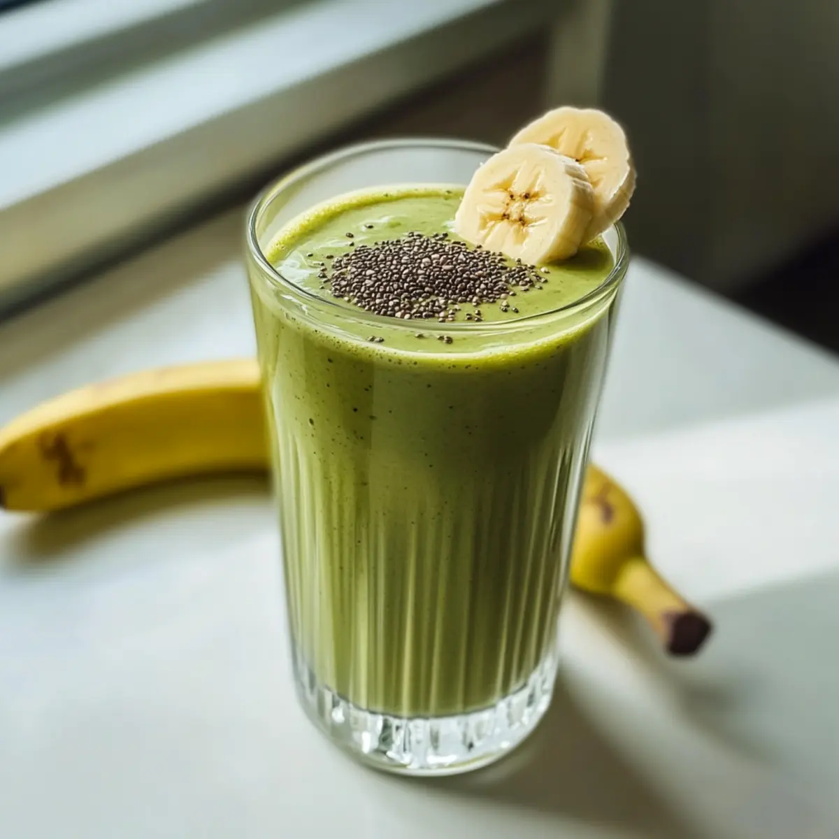 Bananen-Matcha-Smoothie-Rezept für den Energiekick