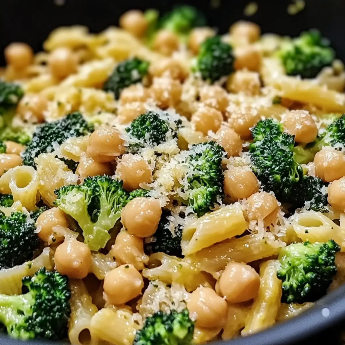 Brokkoli Kichererbsen Pasta für schnelle Feinschmecker