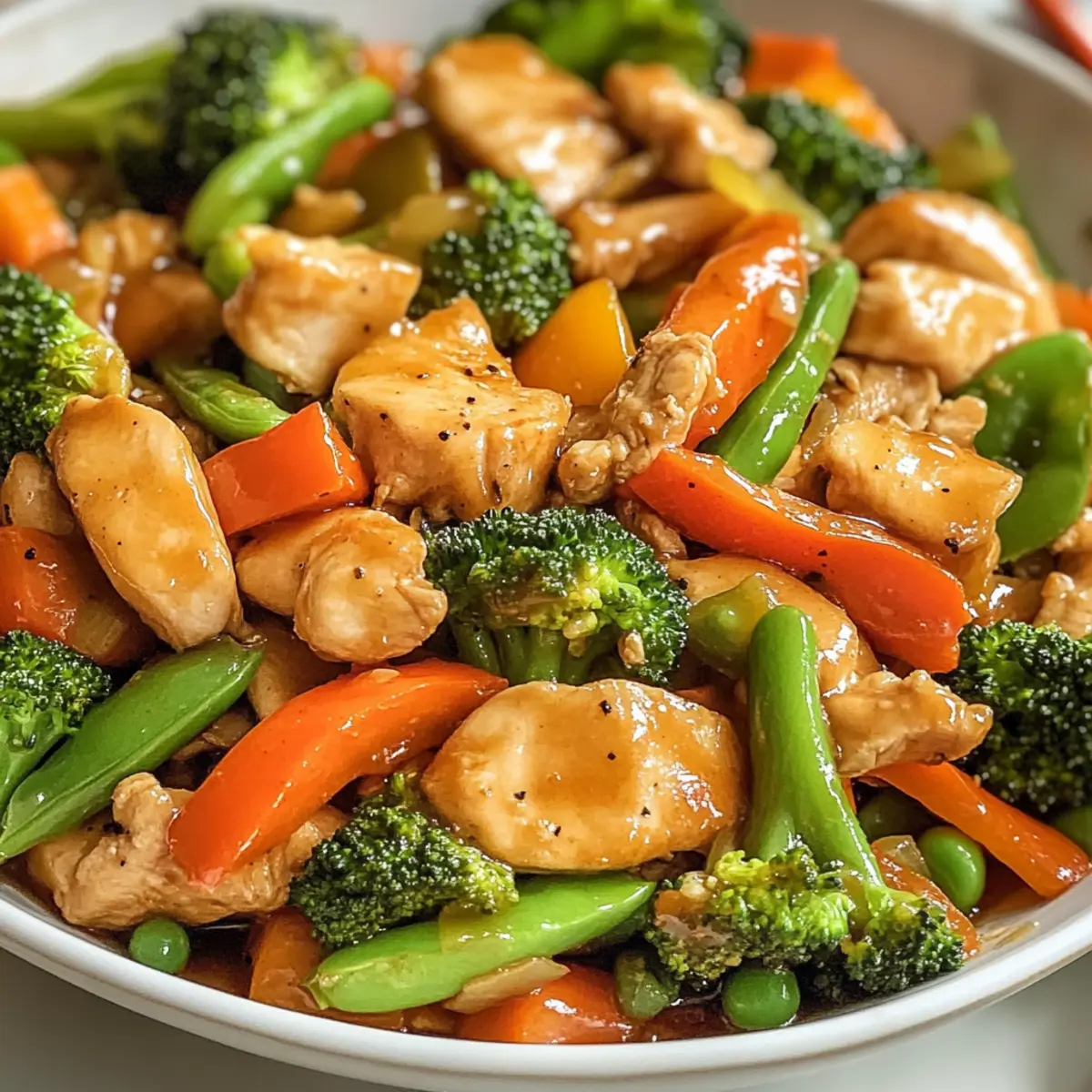 Hühnchen und Gemüse Pfanne für schnelles Kochen