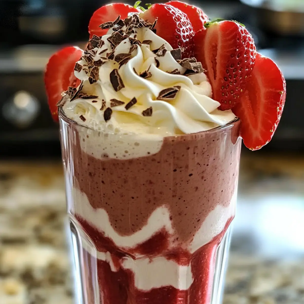 Schokoladen-Erdbeer-Smoothie-Genuss für jeden Tag