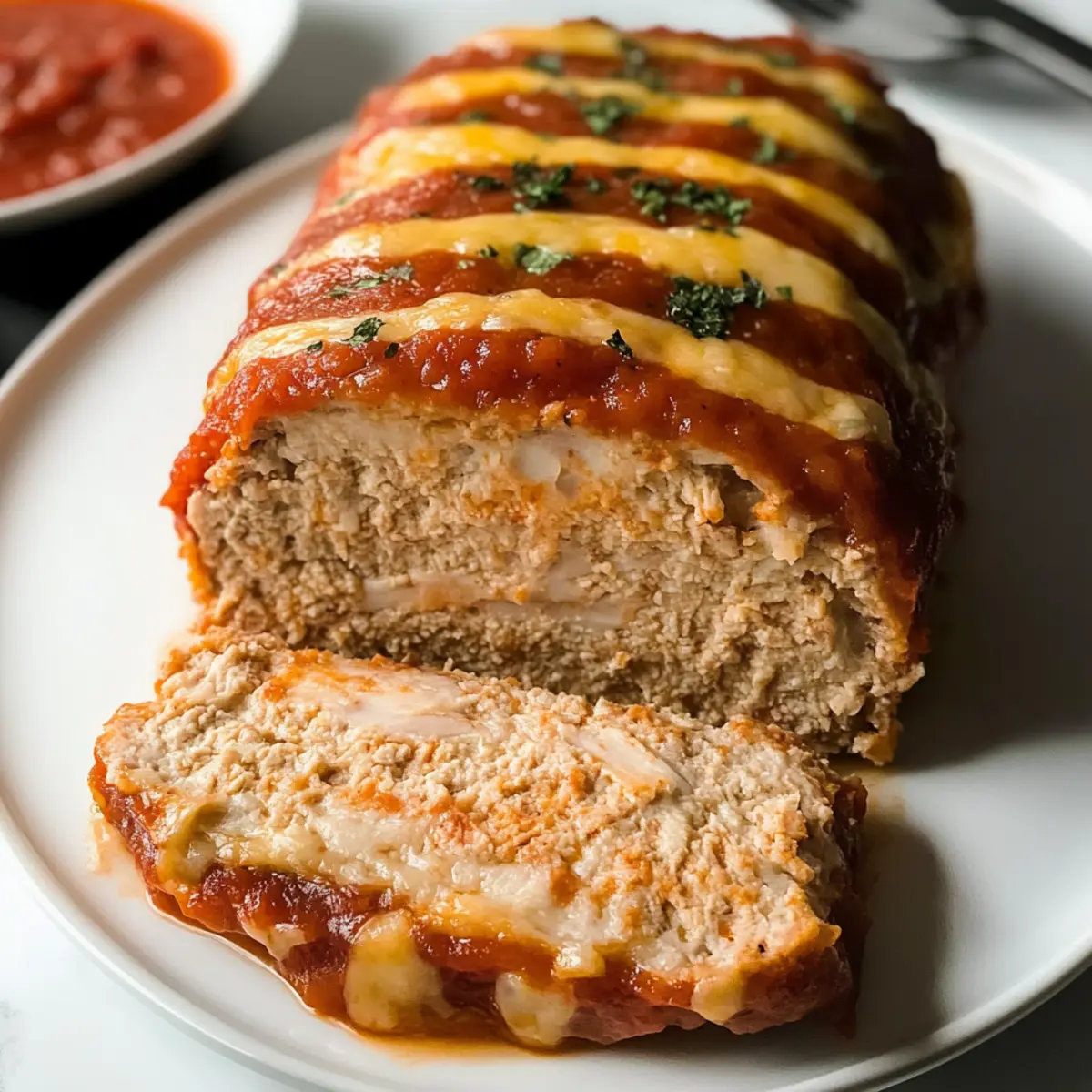 Einfache Parmesan-Hühnchen-Fleischlaib für die ganze Familie