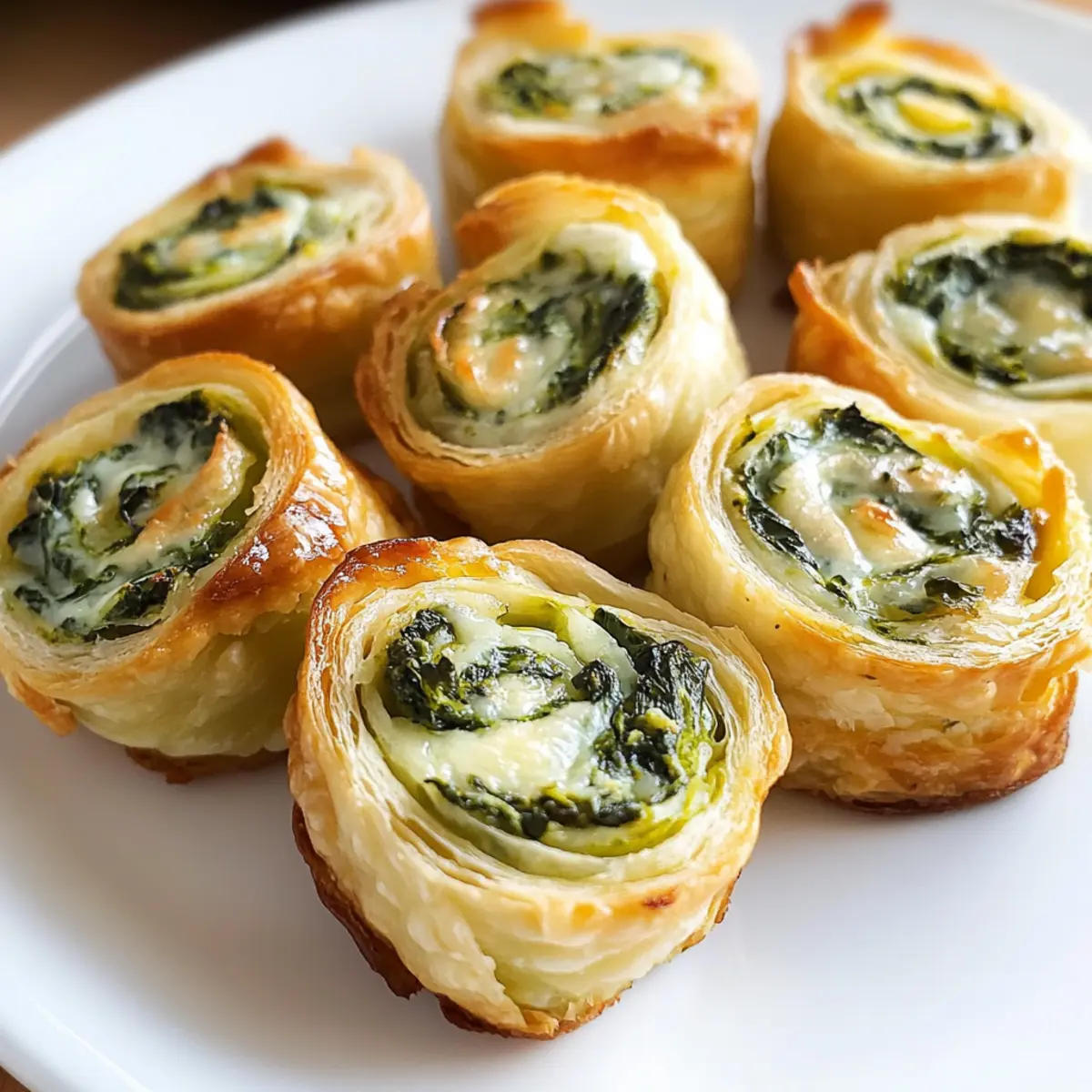 Einfache Spinat-Dip Pinwheels für jede Party