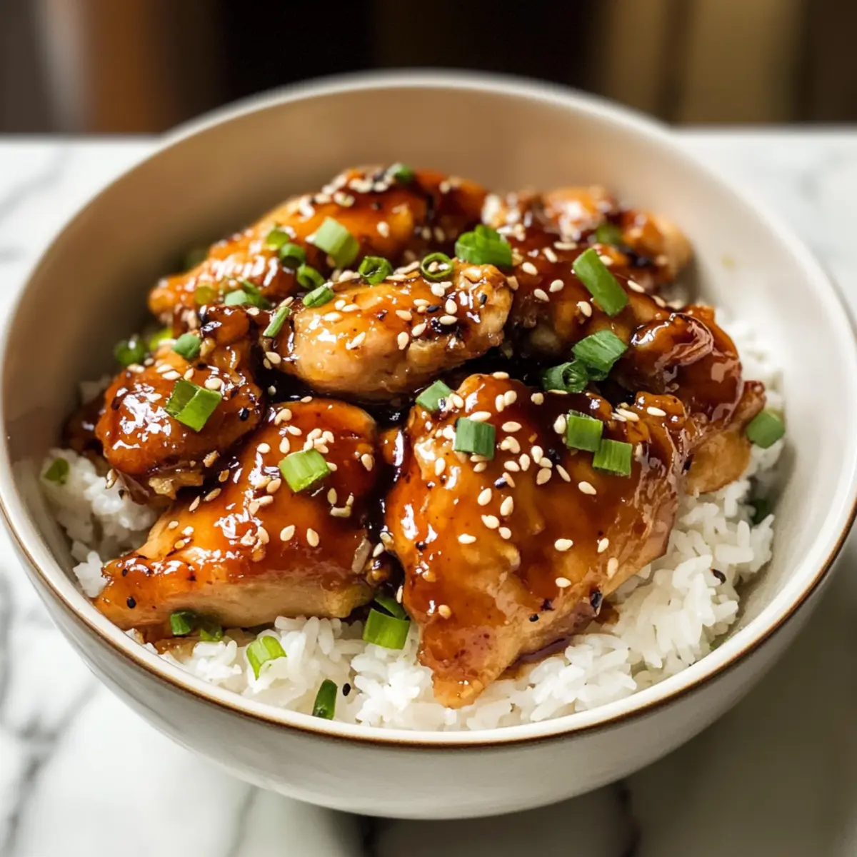 Honig Knoblauch Slow Cooker Hähnchenbrauen Rezept