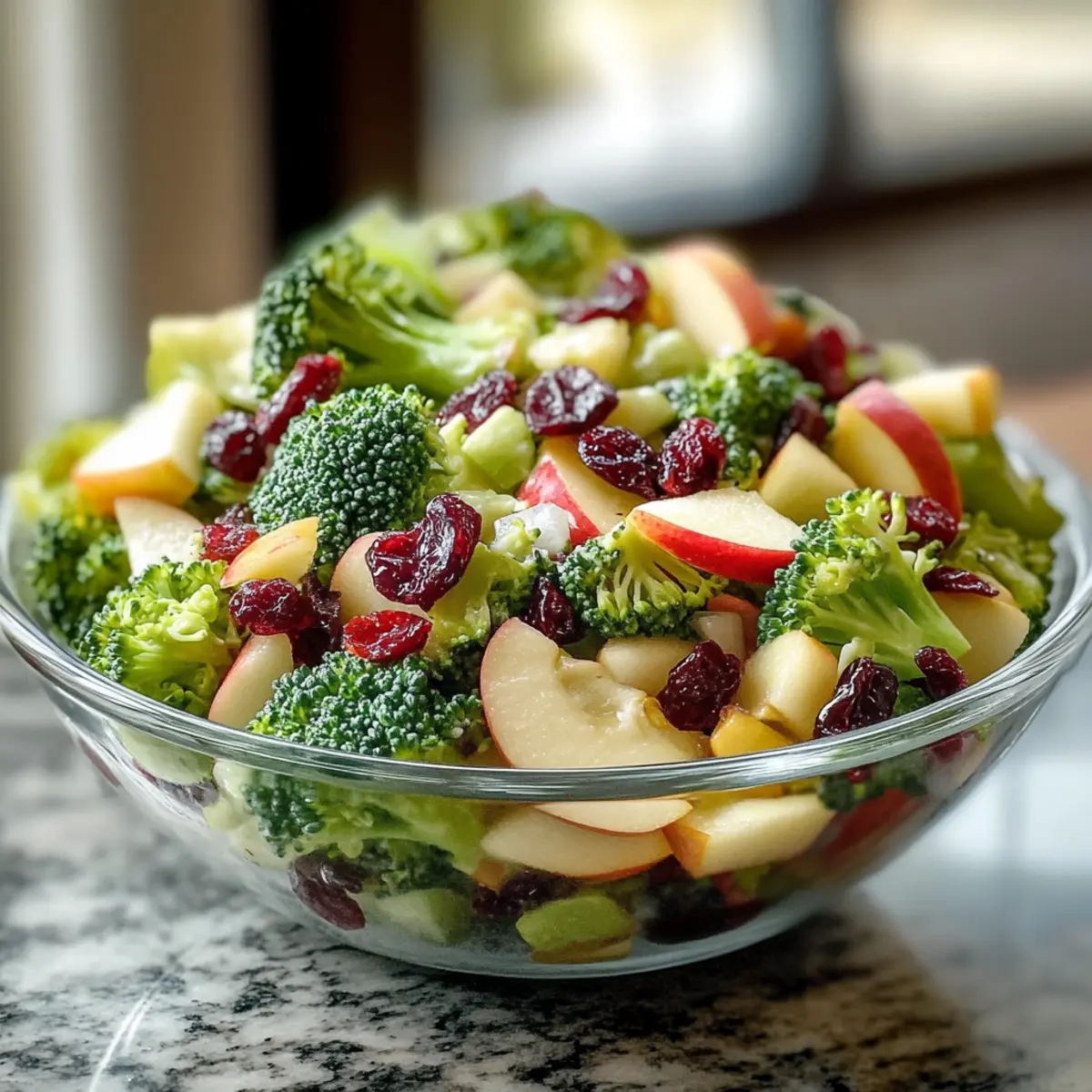 Honigkrisper Apfel Brokkoli Salat für jede Gelegenheit