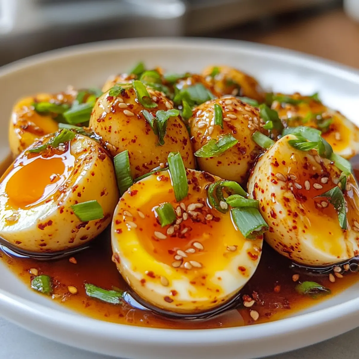 Koreanisch marinierte Eier Mayak: Schneller Genuss