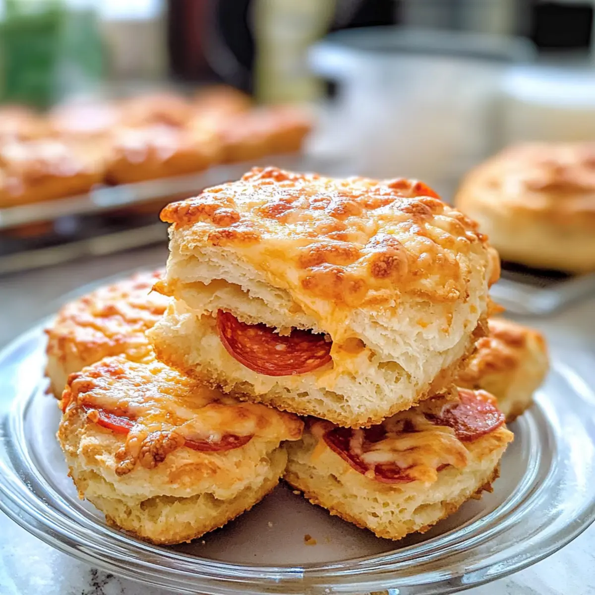 Pepperoni Pizza Kekse für den perfekten Snack