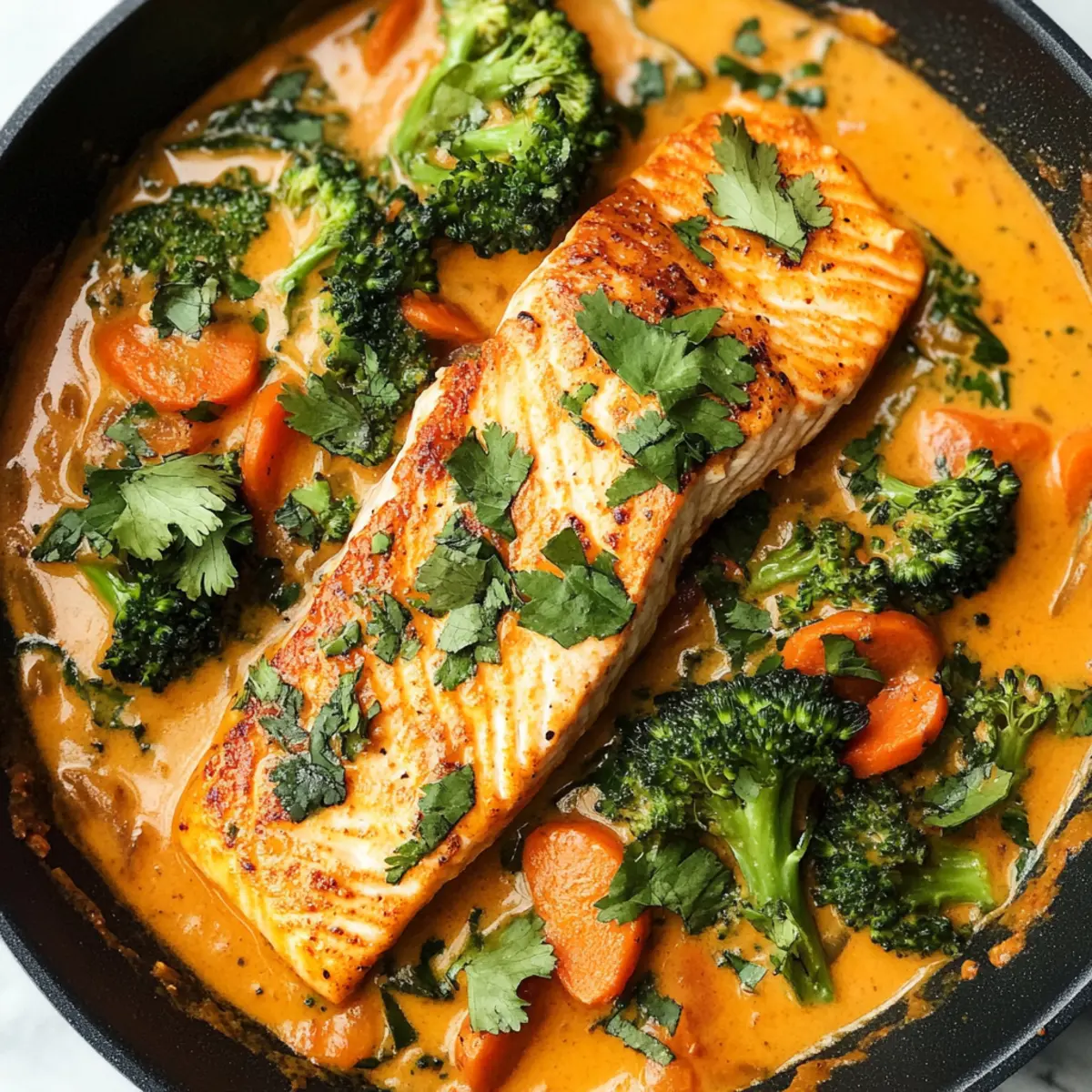 Lachs Kokosnuss Curry für schnelle Genussabende