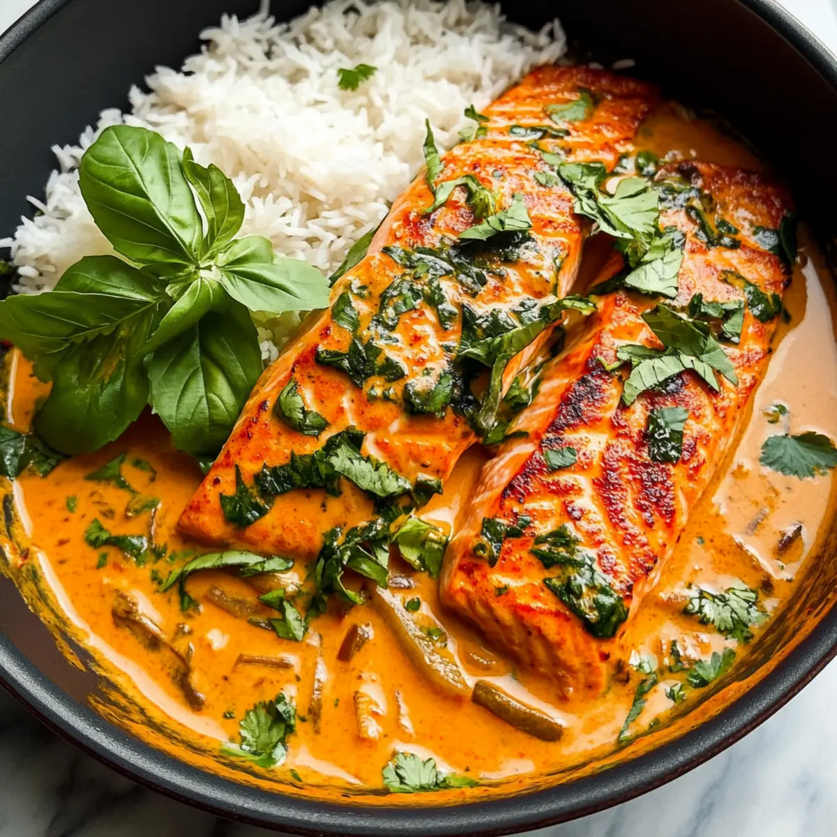 Lachs Kokosnuss Curry für schnelle Abende