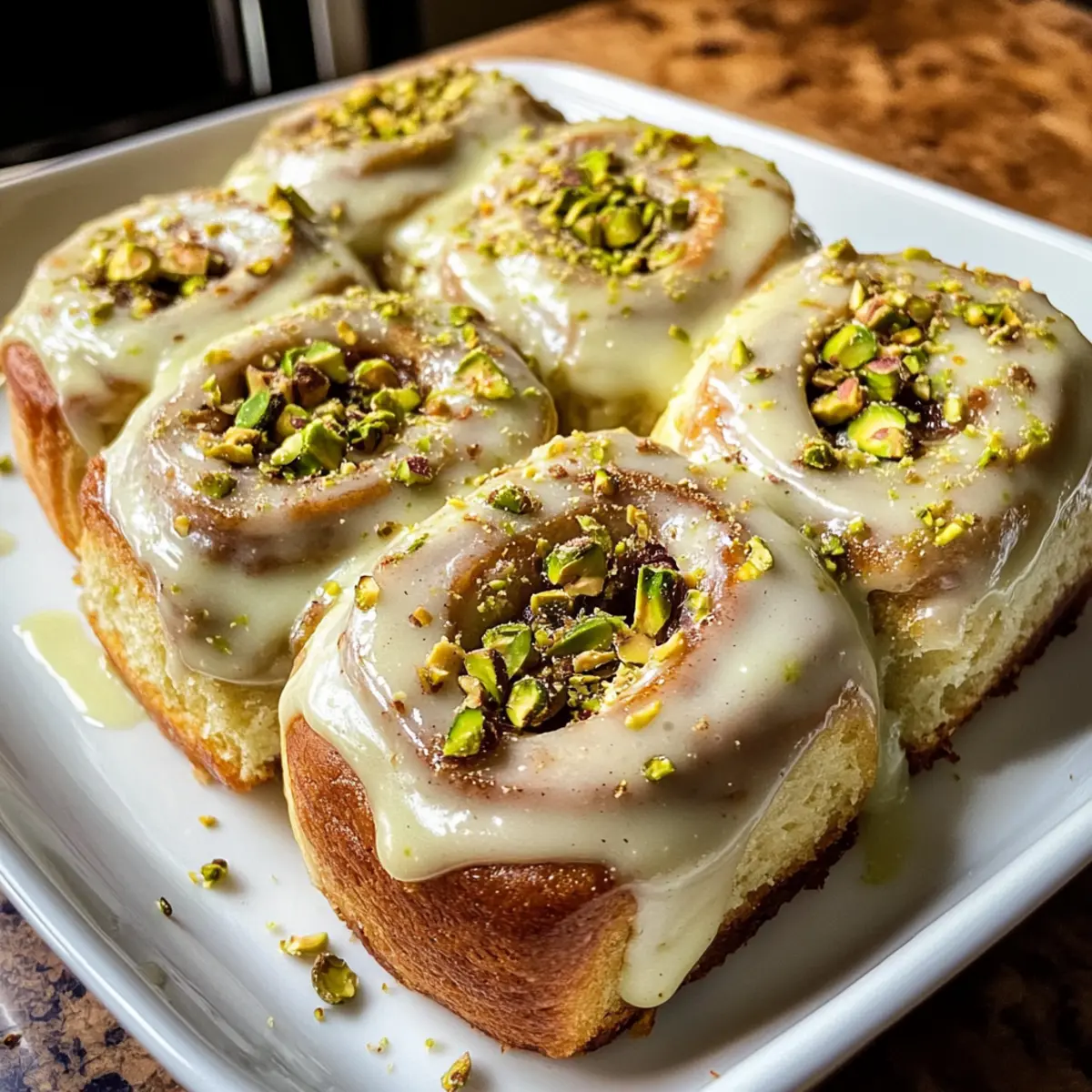 Kleincharge Pistaziencreme Zimtschnecken für Genießer