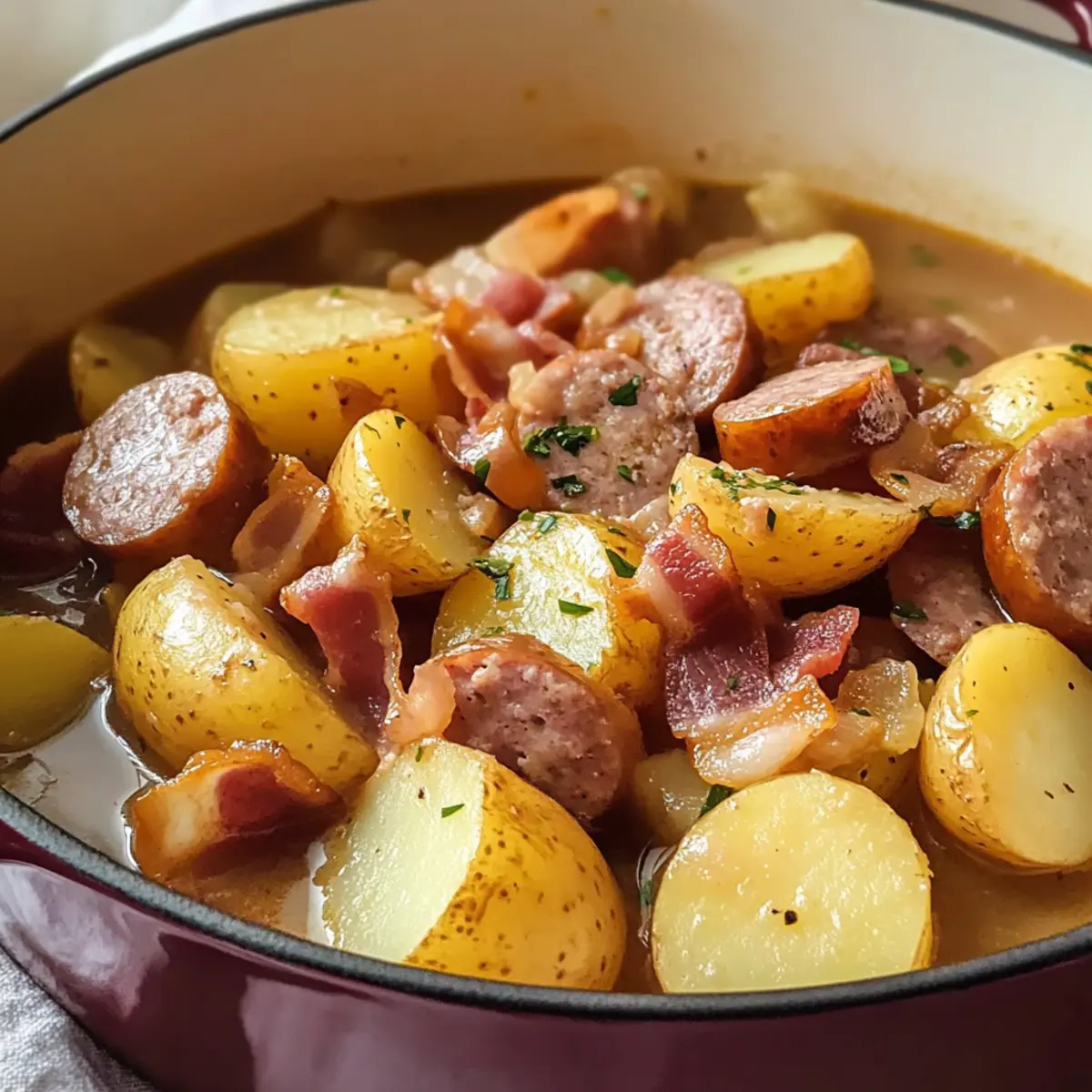 Leckeres irisches Würstchen und Kartoffeleintopf für Gemütliche Abende