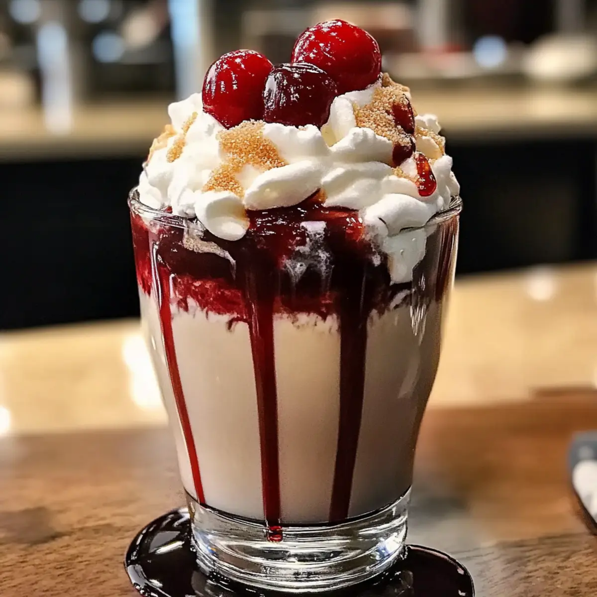 Trendige Kirsch-Vanille-Latte für deinen Kaffeegenuss