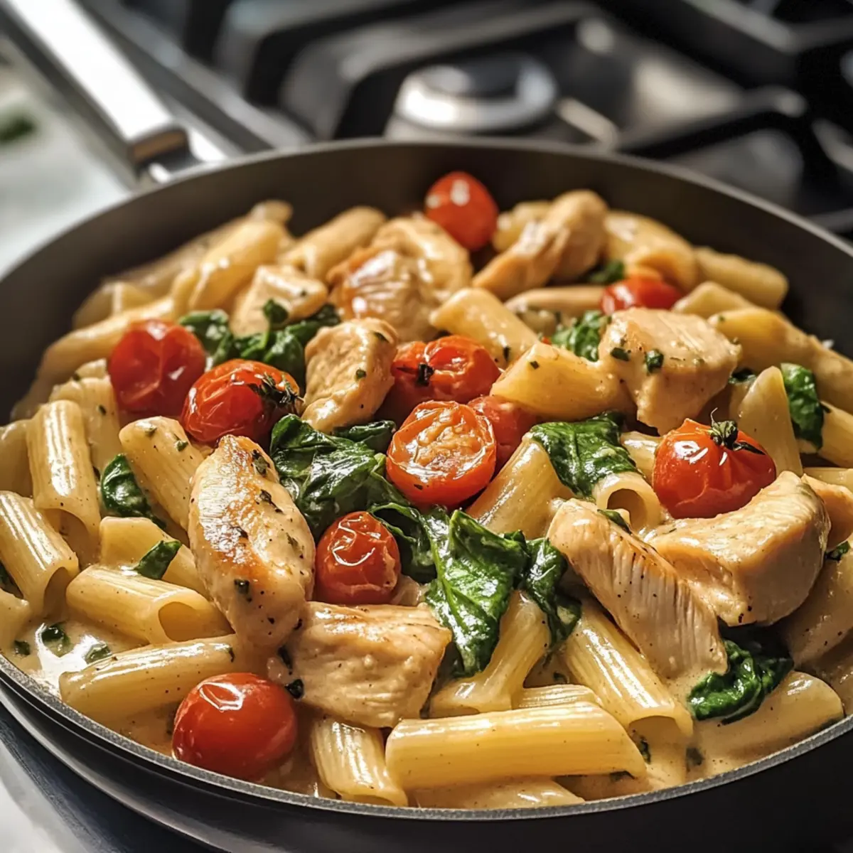 Toskanische Hähnchenpasta in 30 Minuten genießen