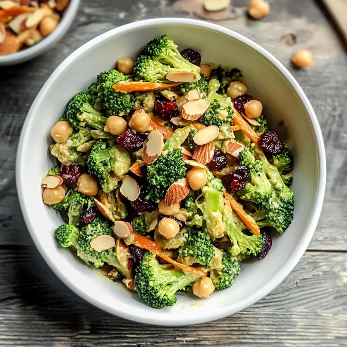 Veganer Curry Brokkoli Kichererbsensalat Rezept schnell und lecker